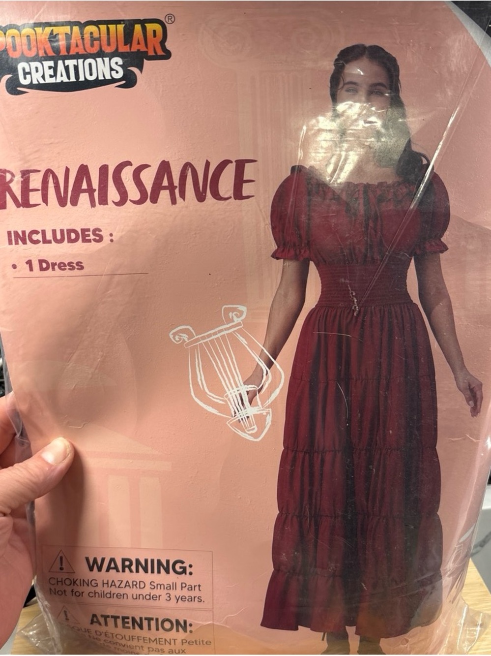 Renaissance-Style Burgundy Maxi Dress by Spooktacular Creations